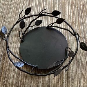Metal centerpiece or candle holder 5” diameter